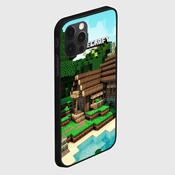 Чехол для iPhone 12 Pro Max Minecraft House, цвет: 3D-черный — фото 2