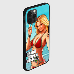 Чехол для iPhone 12 Pro Max GTA 5: Selfie Girl, цвет: 3D-черный — фото 2