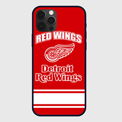 Чехол для iPhone 12 Pro Max Detroit red wings, цвет: 3D-черный