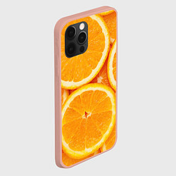 Чехол для iPhone 12 Pro Max Апельсин, цвет: 3D-светло-розовый — фото 2