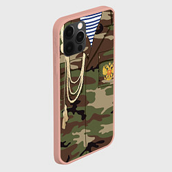 Чехол для iPhone 12 Pro Max Униформа дембеля, цвет: 3D-светло-розовый — фото 2
