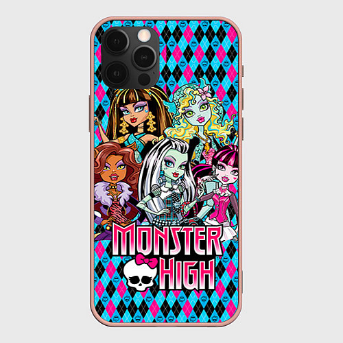 Чехол iPhone 12 Pro Max Monster High / 3D-Светло-розовый – фото 1