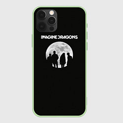 Чехол для iPhone 12 Pro Max Imagine Dragons: Moon, цвет: 3D-салатовый