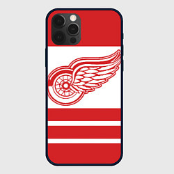 Чехол для iPhone 12 Pro Max Detroit Red Wings, цвет: 3D-черный