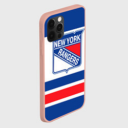 Чехол для iPhone 12 Pro Max New York Rangers, цвет: 3D-светло-розовый — фото 2