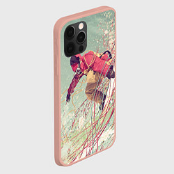Чехол для iPhone 12 Pro Max Сноуборд, цвет: 3D-светло-розовый — фото 2