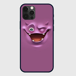 Чехол для iPhone 12 Pro Max Пластилиновый смайл, цвет: 3D-черный