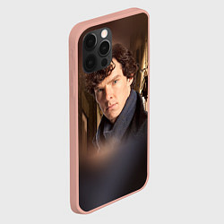 Чехол для iPhone 12 Pro Max Бенедикт Камбербэтч 1, цвет: 3D-светло-розовый — фото 2