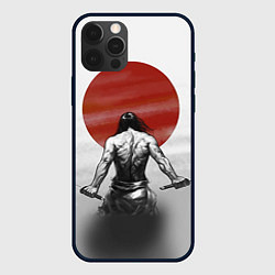Чехол для iPhone 12 Pro Max Ярость самурая, цвет: 3D-черный