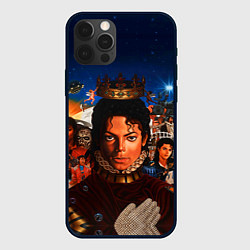Чехол для iPhone 12 Pro Max Michael Jackson: Pop King, цвет: 3D-черный