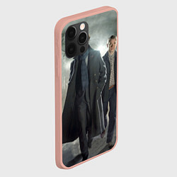 Чехол для iPhone 12 Pro Max Шерлок и Доктор, цвет: 3D-светло-розовый — фото 2