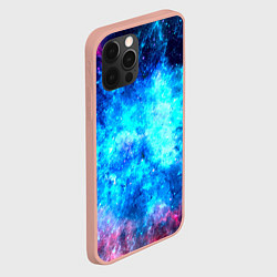 Чехол для iPhone 12 Pro Max Голубая вселенная, цвет: 3D-светло-розовый — фото 2