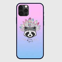 Чехол для iPhone 12 Pro Max Raccoon: Free Spirit, цвет: 3D-черный