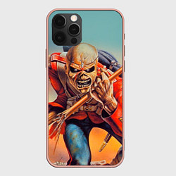 Чехол для iPhone 12 Pro Max Iron Maiden: Crash arrow, цвет: 3D-светло-розовый