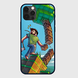 Чехол для iPhone 12 Pro Max Minecraft Woodcutter, цвет: 3D-черный