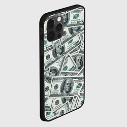 Чехол для iPhone 12 Pro Max Банкноты, цвет: 3D-черный — фото 2