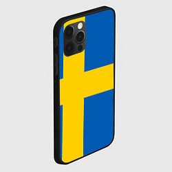 Чехол для iPhone 12 Pro Max Швеция, цвет: 3D-черный — фото 2