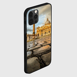 Чехол для iPhone 12 Pro Max Площадь святого Петра, цвет: 3D-черный — фото 2