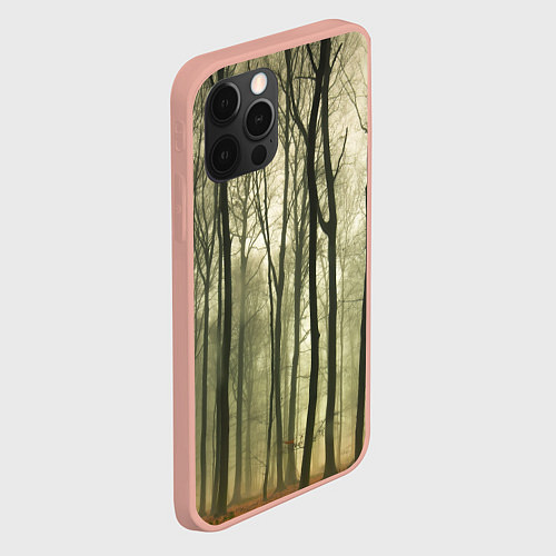 Чехол iPhone 12 Pro Max Чарующий лес / 3D-Светло-розовый – фото 2