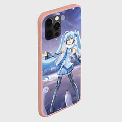 Чехол для iPhone 12 Pro Max Hatsune Miku, цвет: 3D-светло-розовый — фото 2