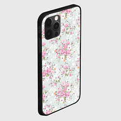 Чехол для iPhone 12 Pro Max Flower pattern, цвет: 3D-черный — фото 2