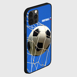 Чехол для iPhone 12 Pro Футбол - гол, цвет: 3D-черный — фото 2