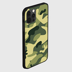 Чехол для iPhone 12 Pro Камуфляж: зеленый/хаки, цвет: 3D-черный — фото 2