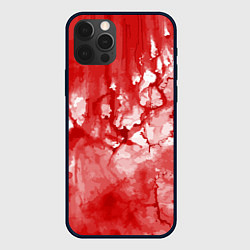 Чехол для iPhone 12 Pro Кровь акварельная на Хеллоуин, цвет: 3D-черный