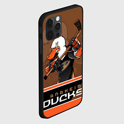 Чехол для iPhone 12 Pro Anaheim Ducks, цвет: 3D-черный — фото 2