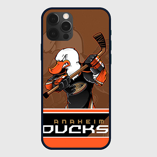 Чехол iPhone 12 Pro Anaheim Ducks / 3D-Черный – фото 1