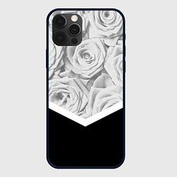 Чехол для iPhone 12 Pro Розы, цвет: 3D-черный