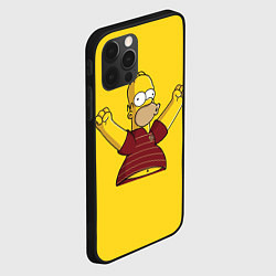 Чехол для iPhone 12 Pro Гомер-болельщик, цвет: 3D-черный — фото 2
