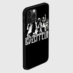 Чехол для iPhone 12 Pro Led Zeppelin: Mono, цвет: 3D-черный — фото 2
