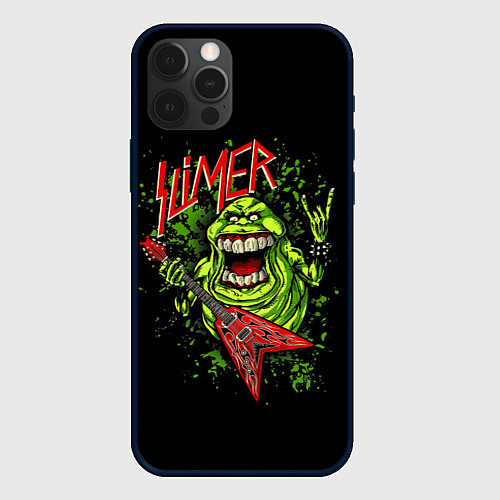 Чехол iPhone 12 Pro Slayer Slimer / 3D-Черный – фото 1