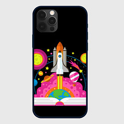 Чехол для iPhone 12 Pro Космос, цвет: 3D-черный