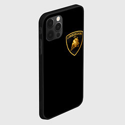 Чехол для iPhone 12 Pro Lamborghini, цвет: 3D-черный — фото 2