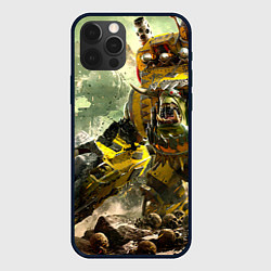 Чехол для iPhone 12 Pro WH40k warboss, цвет: 3D-черный