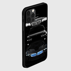 Чехол для iPhone 12 Pro BMW - models, цвет: 3D-черный — фото 2