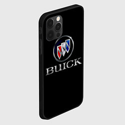 Чехол для iPhone 12 Pro Buick, цвет: 3D-черный — фото 2