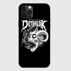 Чехол для iPhone 12 Pro Dethklok: Goat Skull, цвет: 3D-черный