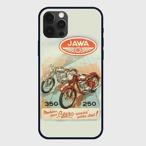 Чехол iPhone 12 Pro JAWA / 3D-Черный – фото 1