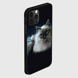 Чехол для iPhone 12 Pro Кошка и мышка, цвет: 3D-черный — фото 2