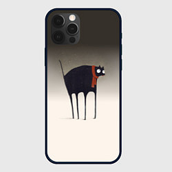 Чехол для iPhone 12 Pro Первый снег, цвет: 3D-черный