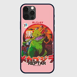 Чехол для iPhone 12 Pro Godzilla Reptar, цвет: 3D-черный