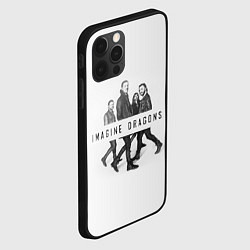 Чехол для iPhone 12 Pro Imagine Dragons: White, цвет: 3D-черный — фото 2