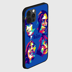 Чехол для iPhone 12 Pro The Beatles: Faces, цвет: 3D-черный — фото 2