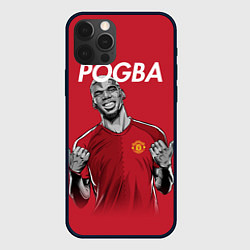 Чехол для iPhone 12 Pro FC MU: Pogba, цвет: 3D-черный