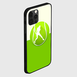 Чехол для iPhone 12 Pro Символ теннисиста, цвет: 3D-черный — фото 2