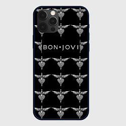 Чехол для iPhone 12 Pro Bon Jovi, цвет: 3D-черный