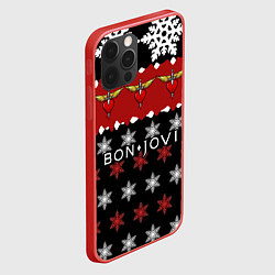 Чехол для iPhone 12 Pro Праздничный Bon Jovi, цвет: 3D-красный — фото 2